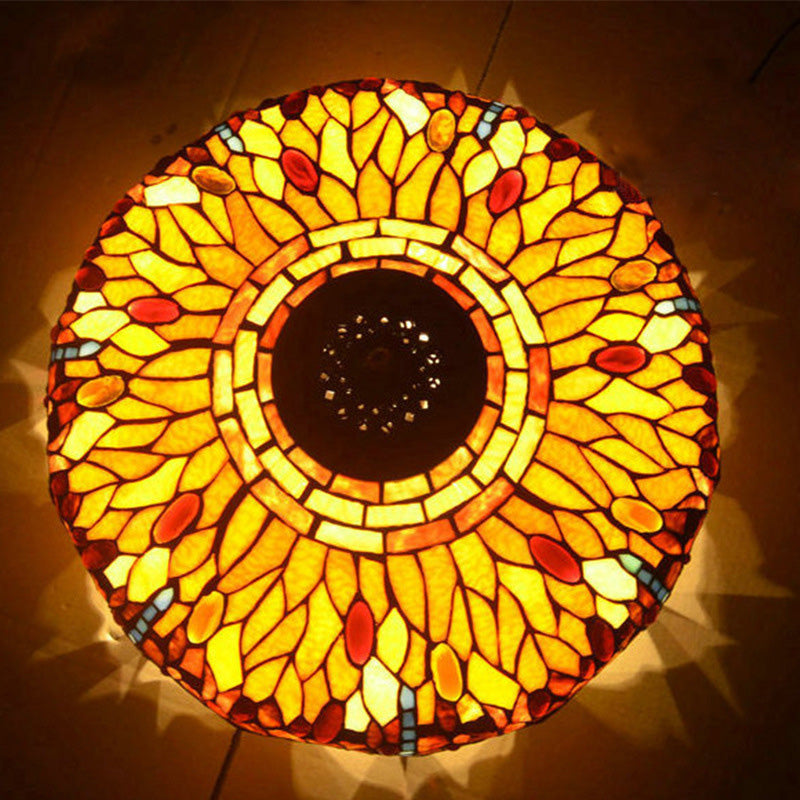 Dragonfly Stained Glass Home 2-Light Floor Lamp