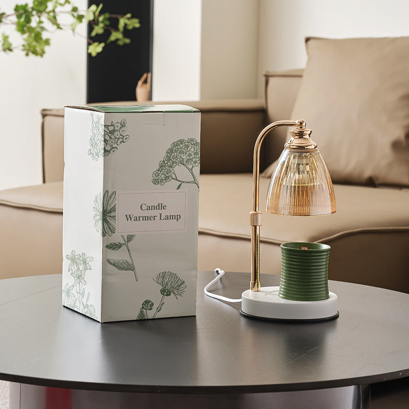 Iron Conical Glass Melting Table Lamp