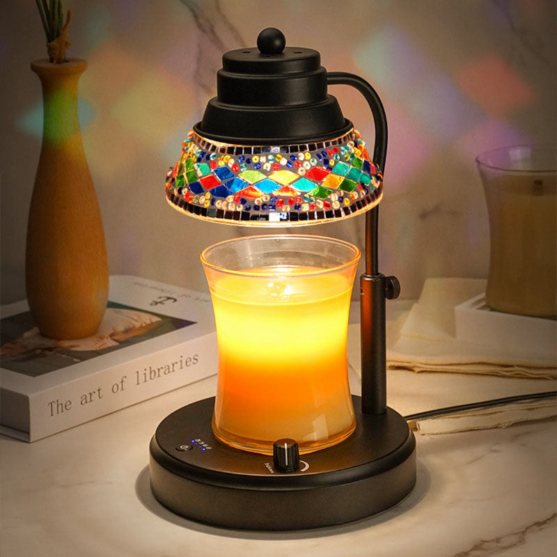 Disc Cylinder Iron Plastic Table Lamp