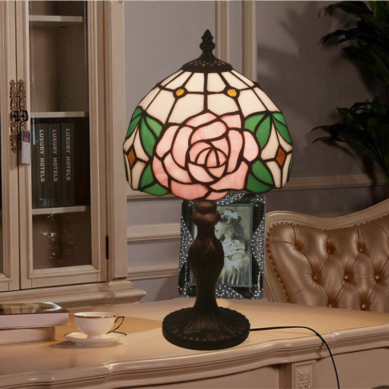 Dome Rose Zinc Alloy Table Lamp