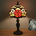 Flower Stained Glass Dome Table Lamp