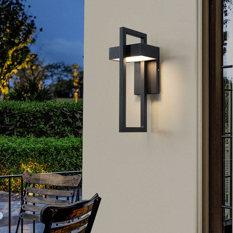 Rectangular Stainless Steel Patio Outdoor Light
