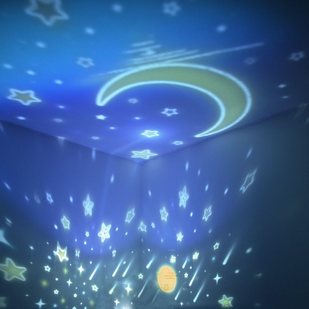 Rotating Star Ambient Rechargeable Table Lamp
