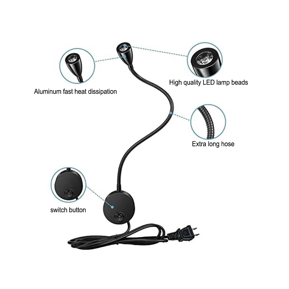 Hose Rotatable Reading Wall Lamp