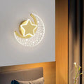 Iron Aluminum Acrylic Moon Wall Lamp