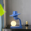 Abstract Hat-Wearing Human Figure Table Lamp