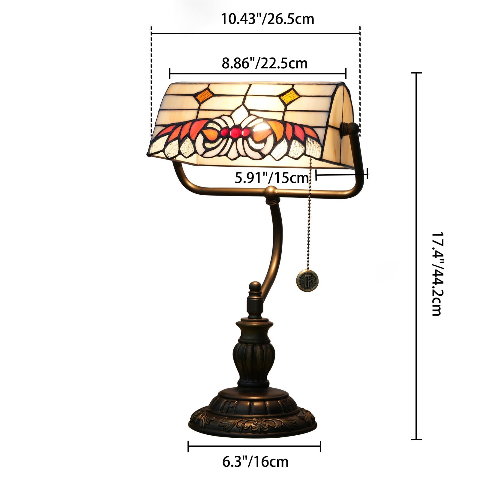 Angel Wings Stained Glass Table Lamp