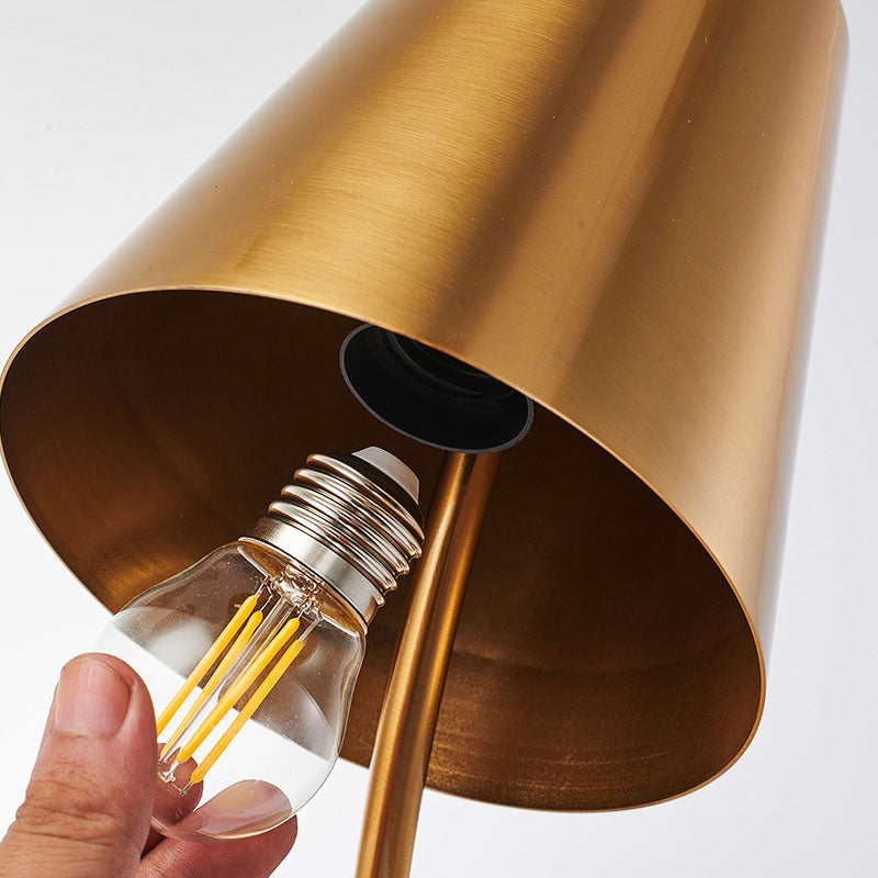 Trapezoidal Iron Bedroom Table Lamp