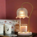 Bell Orchid Glass Marble Table Lamp