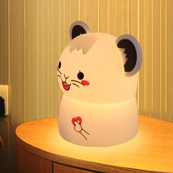 Cartoon Cute Mouse Silicone Table Lamp
