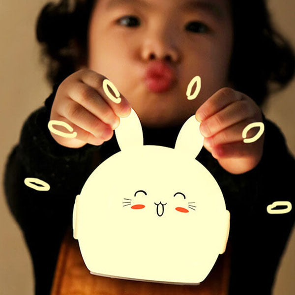 Cartoon Deer Rabbit Silicone Table Lamp