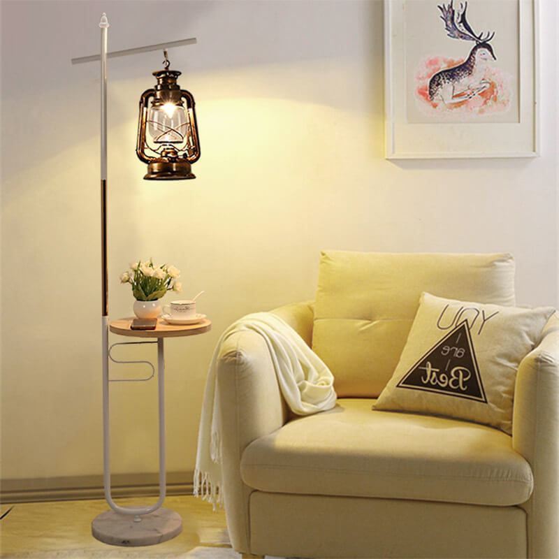 European Vintage Simple Lantern Floor Lamp