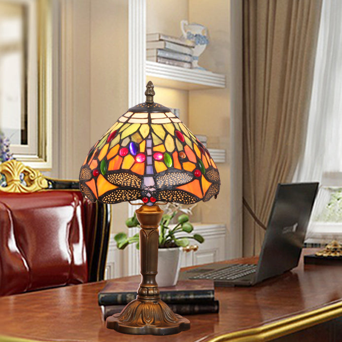 Mushroom Resin Glass Bedroom Table Lamp