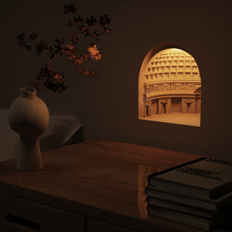 Pantheon Plaster Sensor Recessed Wall Lamp