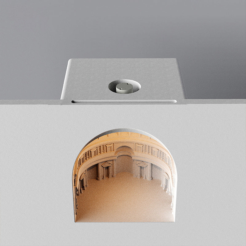 Pantheon Plaster Sensor Recessed Wall Lamp