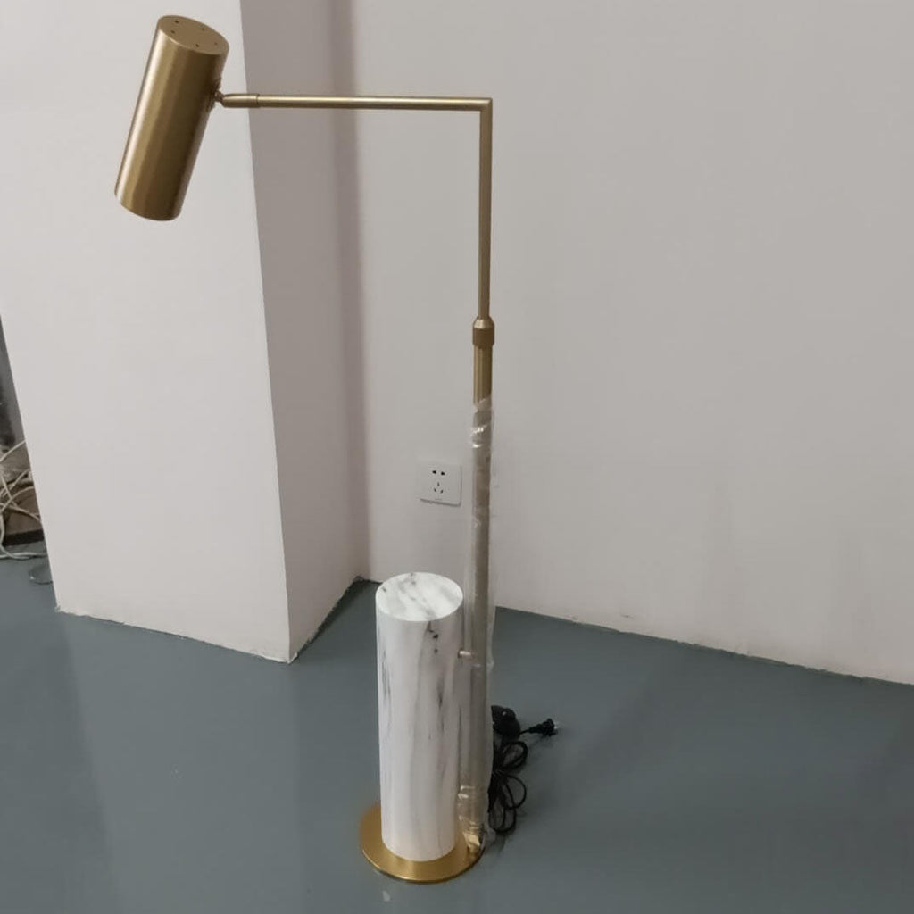 Foldable Iron Stone Floor Lamp