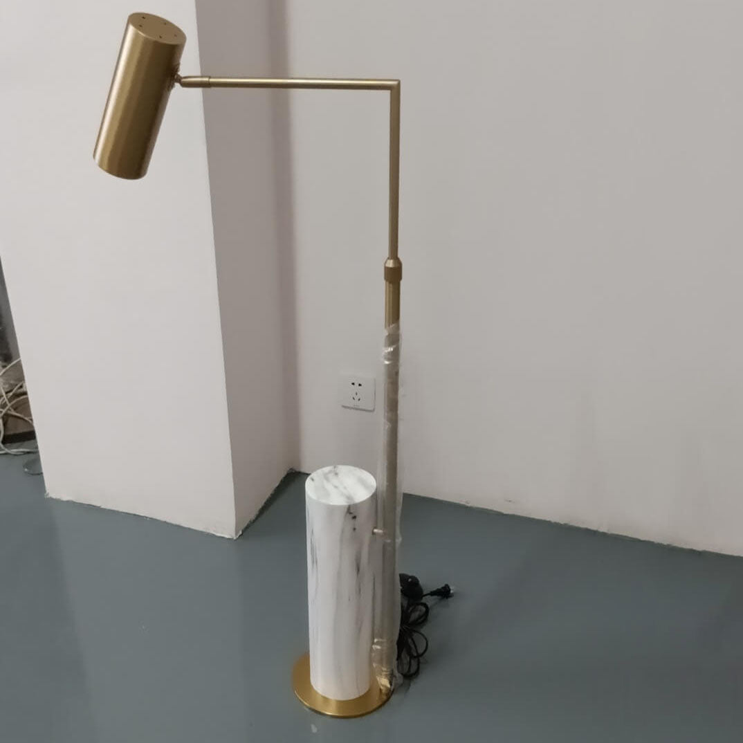 Foldable Iron Stone Floor Lamp