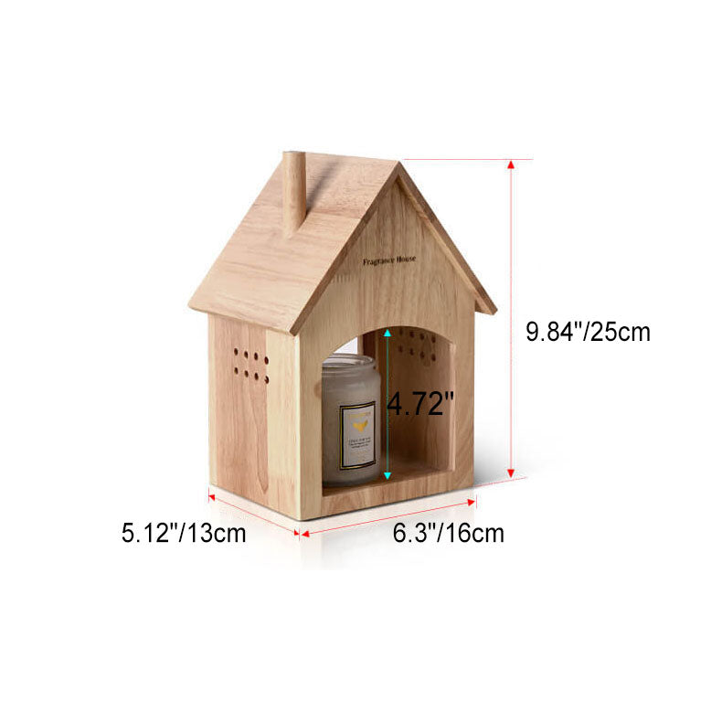 House Design Log Wood Table Lamp