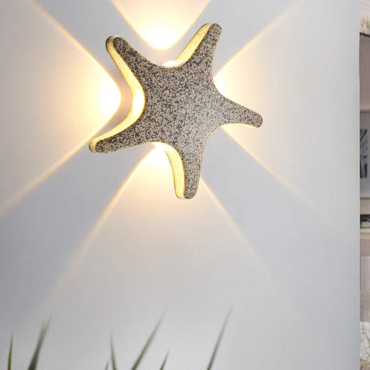 Aluminum Starfish Design Patio Outdoor Light
