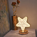 Acrylic Moon Star Geometry Table Lamp