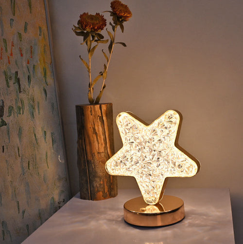 Acrylic Moon Star Geometry Table Lamp