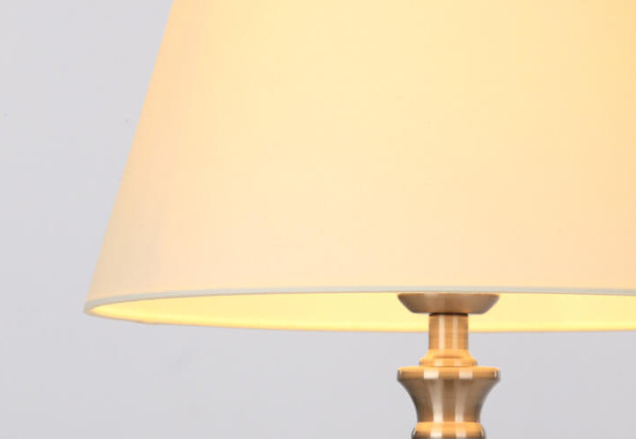 Beige Fabric Table Lamp