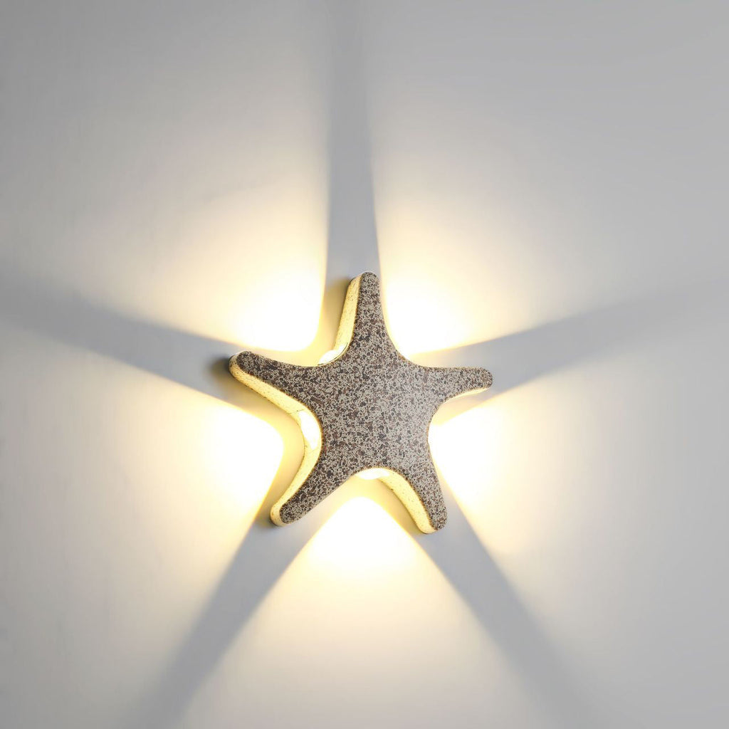 Aluminum Starfish Design Patio Outdoor Light