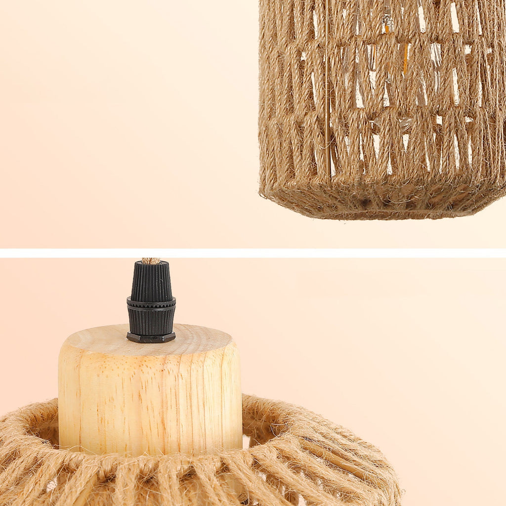 Lantern Shaped Weaving Rattan Wall Lamp