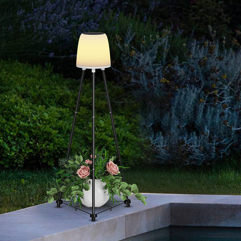 Tripod Round Iron ABS Floor Lamp