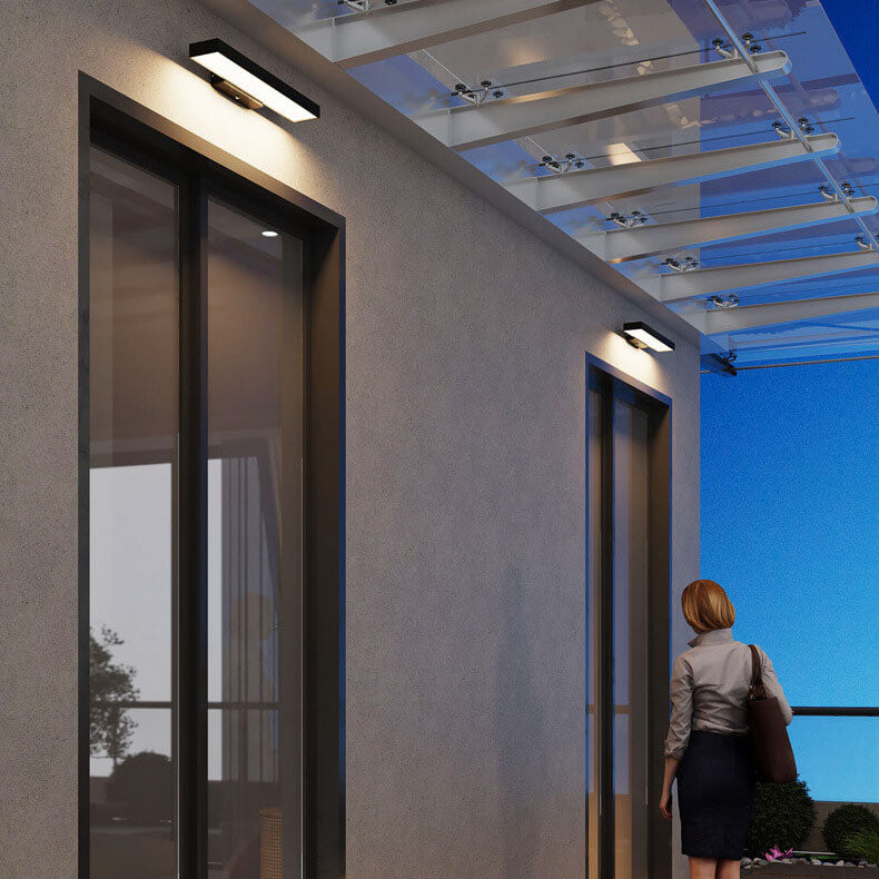 Rectangular Flat Sensor Outdoor Light