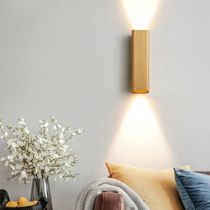 Rectangular Aluminum Bedroom Wall Lamp
