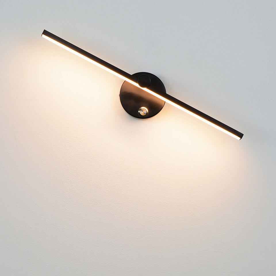 Aluminum Long Bar Switch Wall Lamp