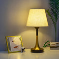 Metal Fabric Remote Control Table Lamp