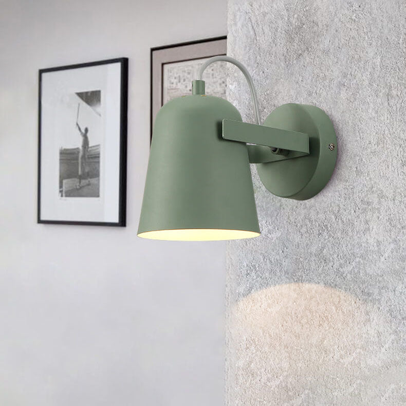 Macaron Iron Cylinder Dome Wall Lamp