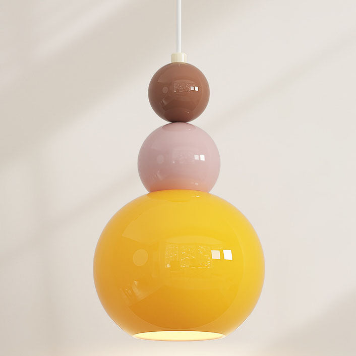 Round Gourd Petal Hardware Wall Lamp