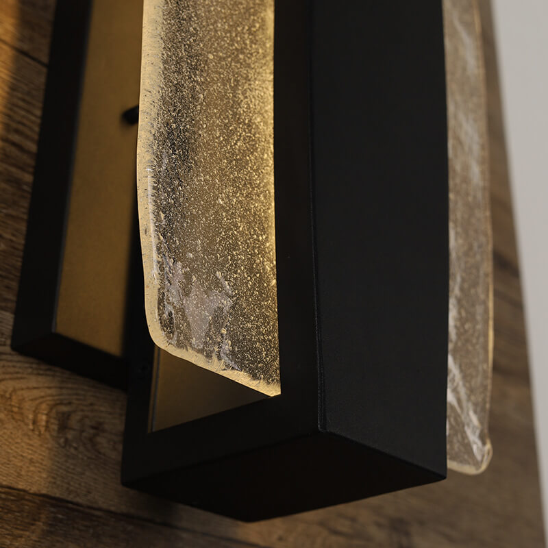 Rectangle Aluminum Glass Patio Outdoor Light