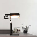 Rectangular Cylinder Iron Leather Table Lamp