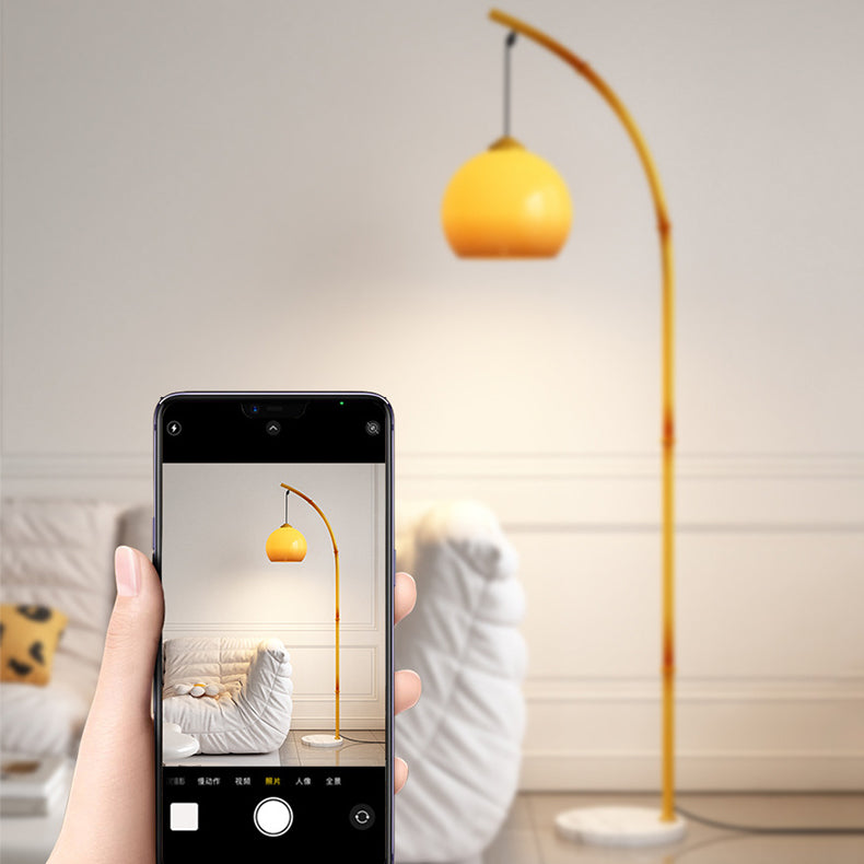 Moonlight Glass Ball Marble Floor Lamp