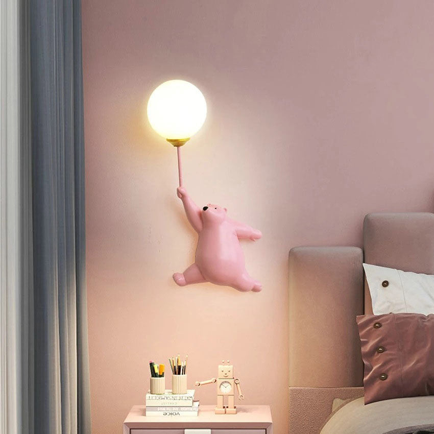 Bear Iron Glass Wall Lamp
