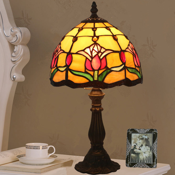 Zinc Alloy Glass Dome Table Lamp