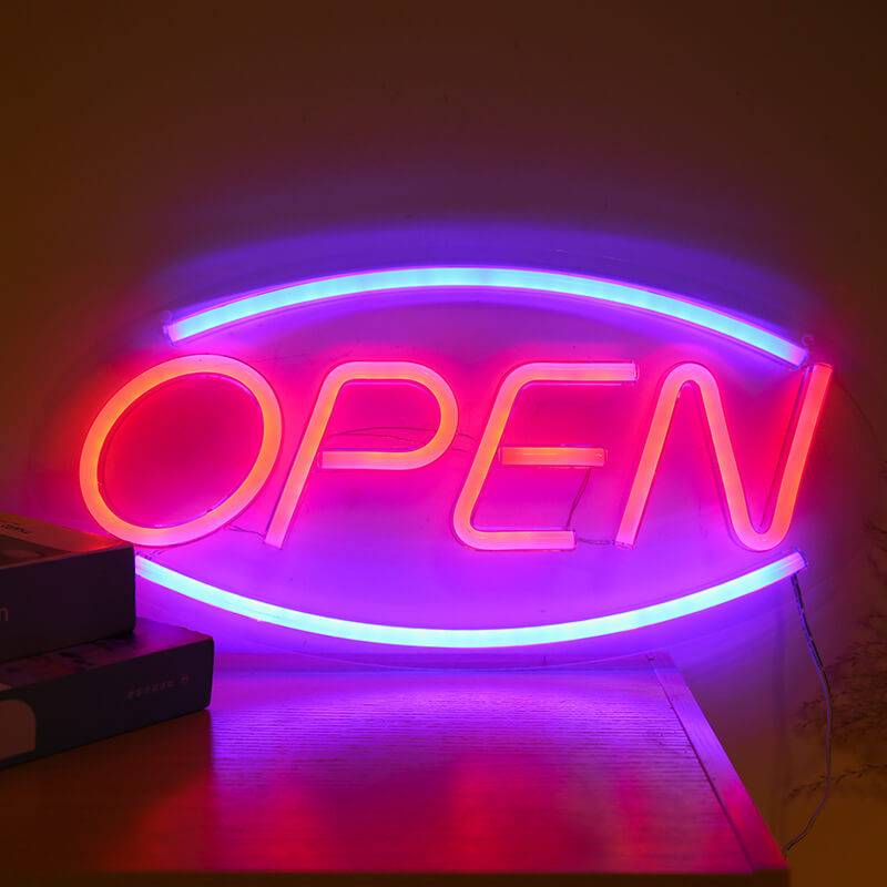 Neon Open Acrylic Atmosphere Floor Lamp