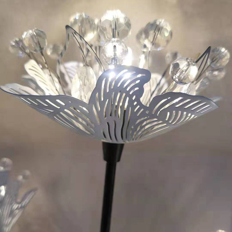 Iron Stainless Steel Crystal 3-Light Wall Lamp