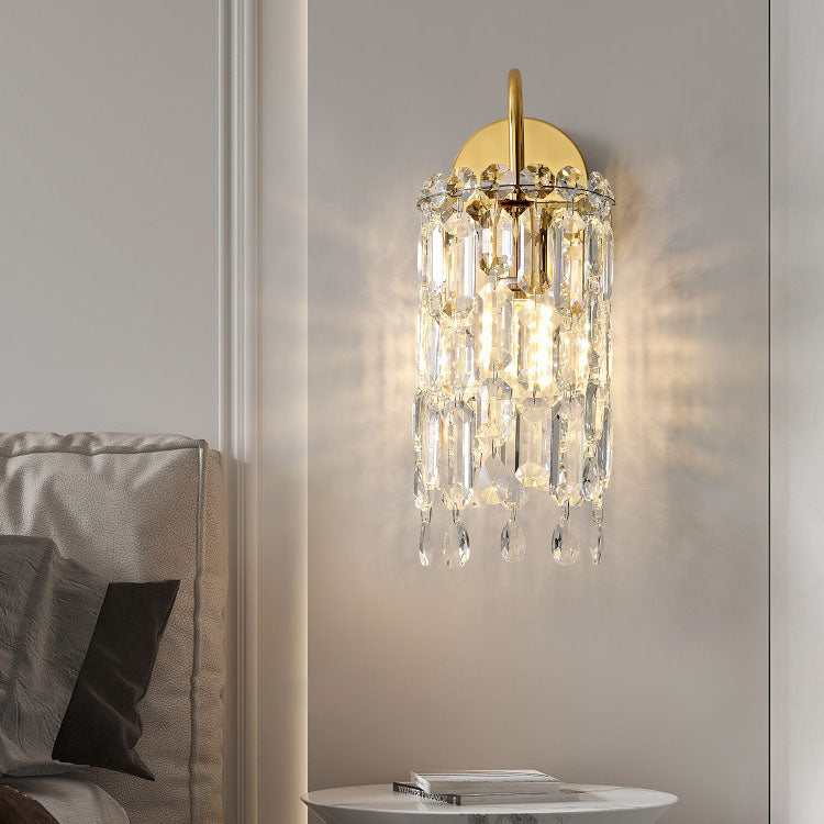 Gold Finish Frame Dazzling Wall Lamp