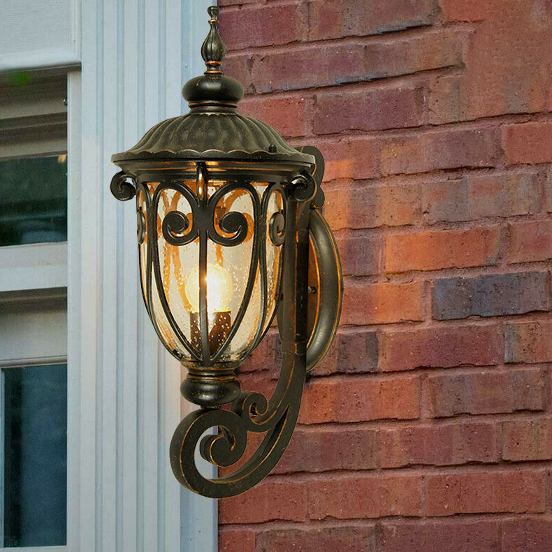 Lace Goblet Aluminum Glass Outdoor Light