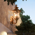 Castle Shaped Aluminum Glass Outdoor Light