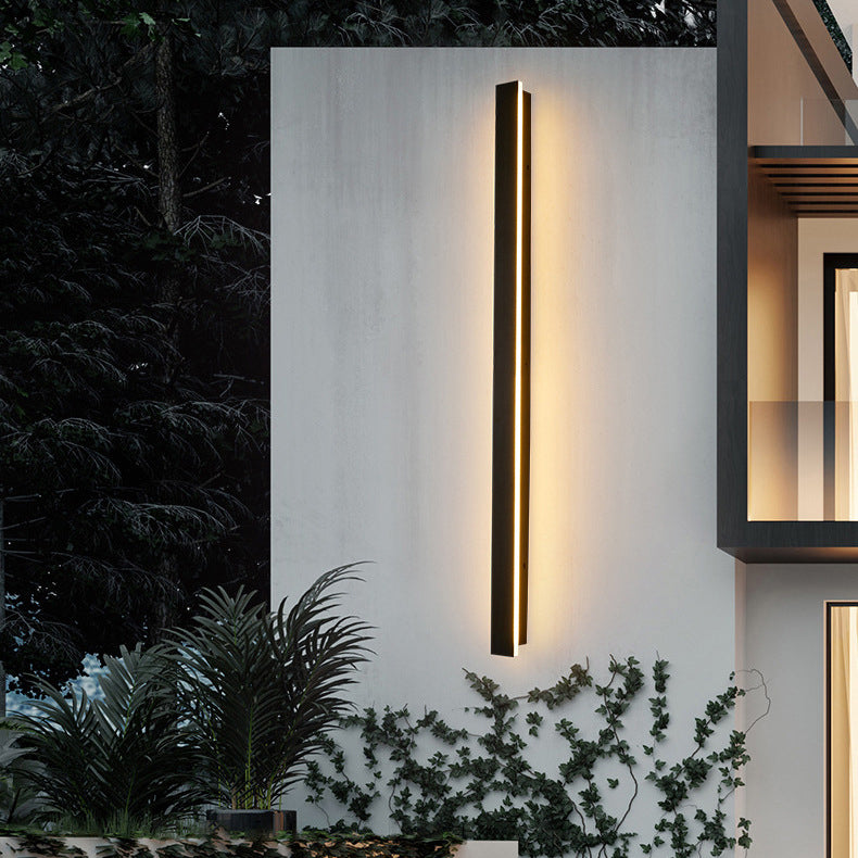 Long Rectangular Aluminum Acrylic Outdoor Light