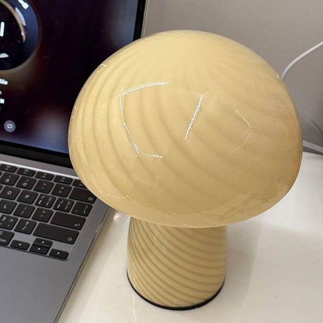 Mushroom Glass Table Lamp