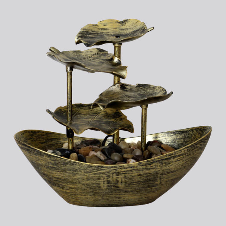 Lotus Leaf Yuanbao Flowing Table Lamp