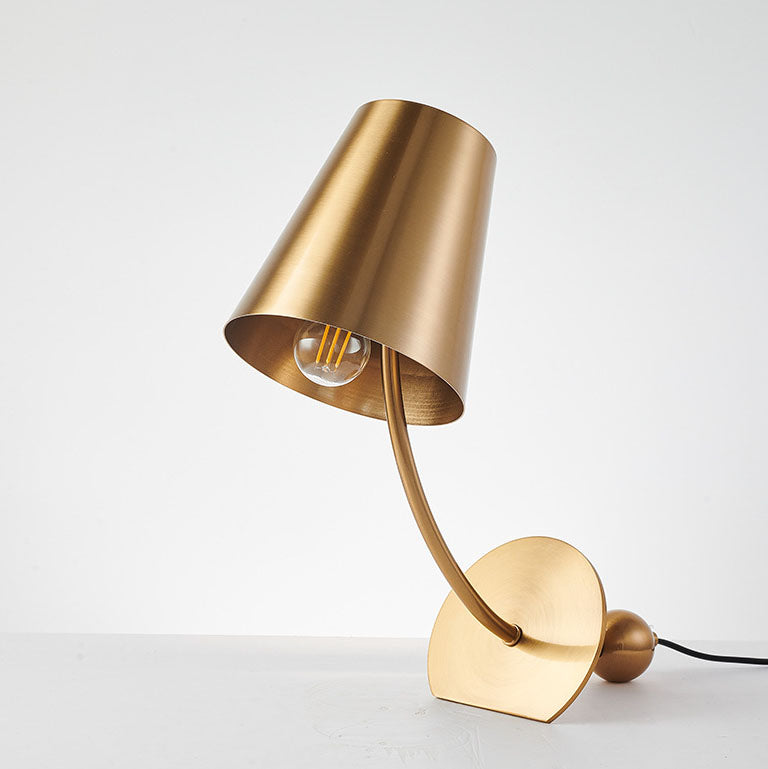 Trapezoidal Iron Bedroom Table Lamp