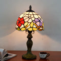 Flower Aluminum Stained Glass Table Lamp
